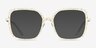 Althea Yellow Floral MetalEyeglass Frames from EyeBuyDirect, with Tinted Lenses