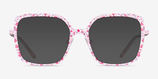 Althea Pink Floral MetalEyeglass Frames from EyeBuyDirect, with Tinted Lenses