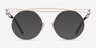 Fractal Light Gold MetalEyeglass Frames from EyeBuyDirect, with Tinted Lenses