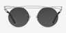Fractal Silver MetalEyeglass Frames from EyeBuyDirect, with Tinted Lenses