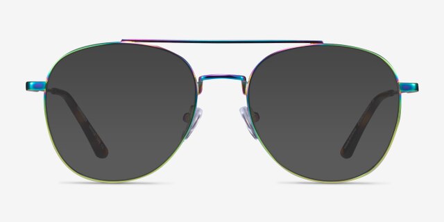 Empower Rainbow MetalEyeglass Frames from EyeBuyDirect, with Tinted Lenses