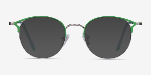 Jive Green MetalEyeglass Frames from EyeBuyDirect, with Tinted Lenses