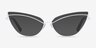 Mila White MetalEyeglass Frames from EyeBuyDirect, with Tinted Lenses