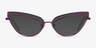 Mila Purple MetalEyeglass Frames from EyeBuyDirect, with Tinted Lenses