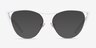 Mau White Gold MetalEyeglass Frames from EyeBuyDirect, with Tinted Lenses