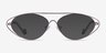 Freeform Gunmetal MetalEyeglass Frames from EyeBuyDirect, with Tinted Lenses