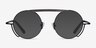 Steam Black Silver MetalEyeglass Frames from EyeBuyDirect, with Tinted Lenses
