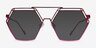 Cyber Purple MetalEyeglass Frames from EyeBuyDirect, with Tinted Lenses