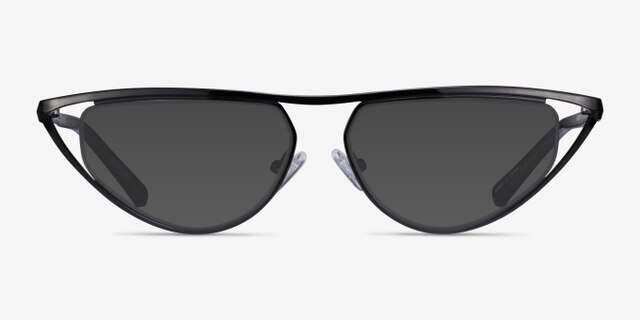 Loom Black MetalEyeglass Frames from EyeBuyDirect, with Tinted Lenses