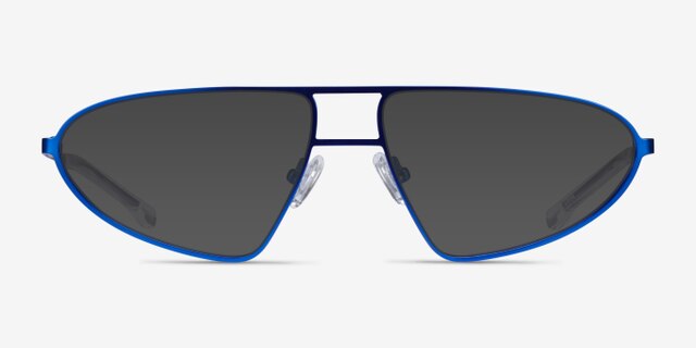 Proto Blue Black MetalEyeglass Frames from EyeBuyDirect, with Tinted Lenses