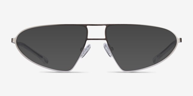 Proto Silver Black MetalEyeglass Frames from EyeBuyDirect, with Tinted Lenses