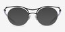 Proximo Black Silver MetalEyeglass Frames from EyeBuyDirect, with Tinted Lenses
