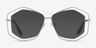 Magnet Matte Silver MetalEyeglass Frames from EyeBuyDirect, with Tinted Lenses