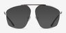 Station Silver MetalEyeglass Frames from EyeBuyDirect, with Tinted Lenses