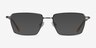 Fifth Gunmetal Yellow MetalEyeglass Frames from EyeBuyDirect, with Tinted Lenses
