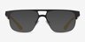 Cab Black Yellow MetalEyeglass Frames from EyeBuyDirect, with Tinted Lenses