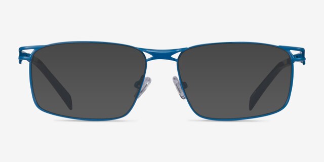 Nexus Blue MetalEyeglass Frames from EyeBuyDirect, with Tinted Lenses