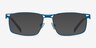 Nexus Blue MetalEyeglass Frames from EyeBuyDirect, with Tinted Lenses