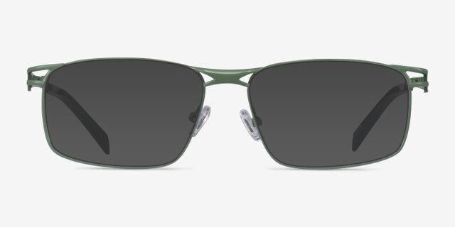 Nexus Green MetalEyeglass Frames from EyeBuyDirect, with Tinted Lenses