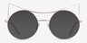 Singapura Rose Gold MetalEyeglass Frames from EyeBuyDirect, with Tinted Lenses