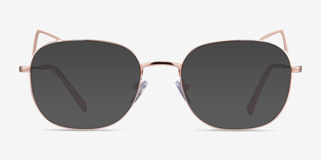 Cymric Rose Gold MetalEyeglass Frames from EyeBuyDirect, with Tinted Lenses