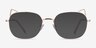 Cymric Rose Gold MetalEyeglass Frames from EyeBuyDirect, with Tinted Lenses