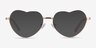 Dear Shiny Rose Gold MetalEyeglass Frames from EyeBuyDirect, with Tinted Lenses