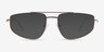 Cumulo Shiny Gold MetalEyeglass Frames from EyeBuyDirect, with Tinted Lenses