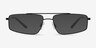 Altitude Shiny Black MetalEyeglass Frames from EyeBuyDirect, with Tinted Lenses