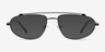 Uniform Matte Black MetalEyeglass Frames from EyeBuyDirect, with Tinted Lenses