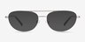 Vic Matt Silver Tortoise MetalEyeglass Frames from EyeBuyDirect, with Tinted Lenses