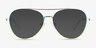 Sparkle Gradient Blue MetalEyeglass Frames from EyeBuyDirect, with Tinted Lenses