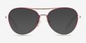 Sparkle Gradient Red MetalEyeglass Frames from EyeBuyDirect, with Tinted Lenses
