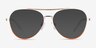 Sparkle Gradient Orange MetalEyeglass Frames from EyeBuyDirect, with Tinted Lenses