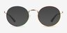 Glimmer Shiny Gold Rainbow MetalEyeglass Frames from EyeBuyDirect, with Tinted Lenses