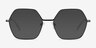Mayfield Shiny Black MetalEyeglass Frames from EyeBuyDirect, with Tinted Lenses