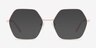 Mayfield Shiny Rose Gold MetalEyeglass Frames from EyeBuyDirect, with Tinted Lenses