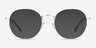 Spatter Matte Gold MetalEyeglass Frames from EyeBuyDirect, with Tinted Lenses