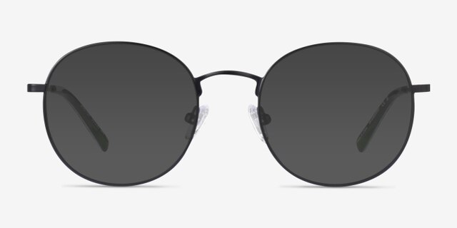 Spatter Matte Black MetalEyeglass Frames from EyeBuyDirect, with Tinted Lenses