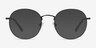 Spatter Matte Black MetalEyeglass Frames from EyeBuyDirect, with Tinted Lenses