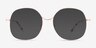 Wilbur Rose Gold MetalEyeglass Frames from EyeBuyDirect, with Tinted Lenses