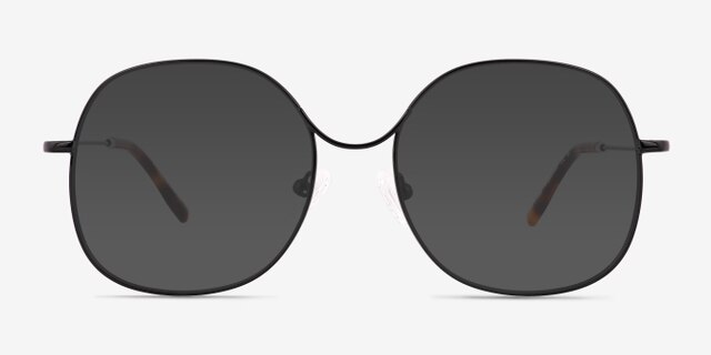 Wilbur Black MetalEyeglass Frames from EyeBuyDirect, with Tinted Lenses