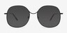 Wilbur Black MetalEyeglass Frames from EyeBuyDirect, with Tinted Lenses