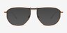 Elwood Bronze MetalEyeglass Frames from EyeBuyDirect, with Tinted Lenses