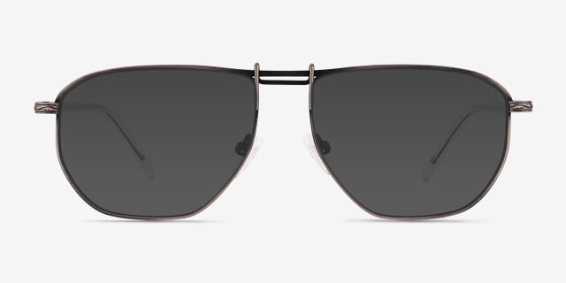 Elwood Silver MetalEyeglass Frames from EyeBuyDirect, with Tinted Lenses