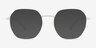 Aiko Pearly White MetalEyeglass Frames from EyeBuyDirect, with Tinted Lenses