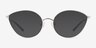 Trina Shiny Silver MetalEyeglass Frames from EyeBuyDirect, with Tinted Lenses