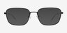 Manifest Shiny Black MetalEyeglass Frames from EyeBuyDirect, with Tinted Lenses