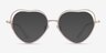 Philomena Shiny Gold White MetalEyeglass Frames from EyeBuyDirect, with Tinted Lenses