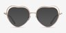 Philomena Shiny Gold MetalEyeglass Frames from EyeBuyDirect, with Tinted Lenses